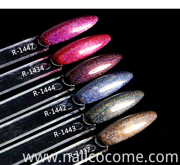 CCO high quality Wholesale OEM 22 colors Rainbow series UV Gel Nail Polish Bulk Nail Art